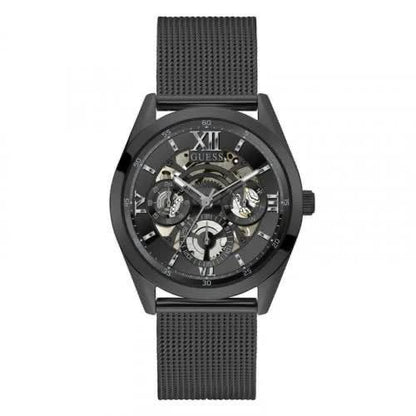 Guess GW0368G3 Men's All-Black Mesh Bracelet Watch