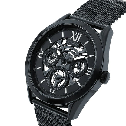 Guess GW0368G3 Men's All-Black Mesh Bracelet Watch