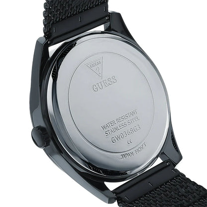 Guess GW0368G3 Men's All-Black Mesh Bracelet Watch
