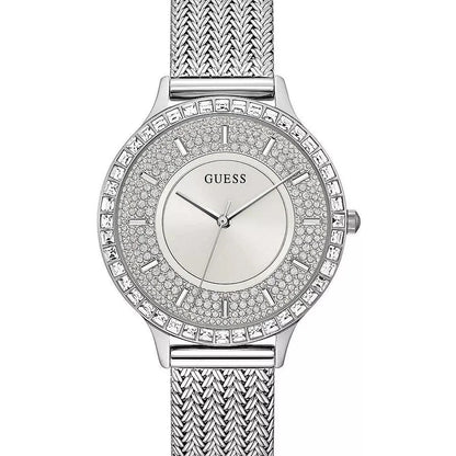 Guess Dress GW0402L1 Silver Mesh Crystal Ladies Watch