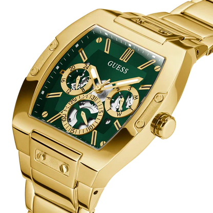 Guess Phoenix GW0456G3 Men's Gold-Tone & Green Dial Watch