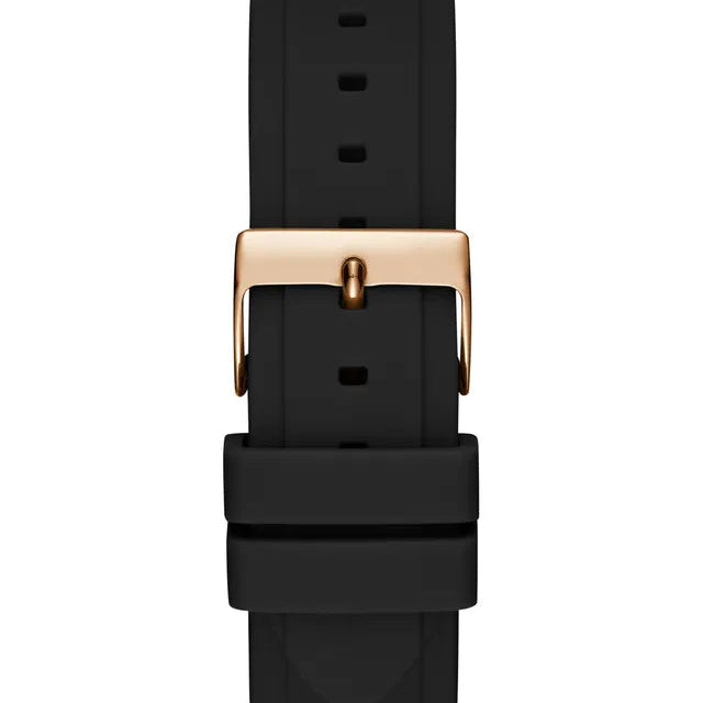 Guess Limelight GW0519L4 Multi-Function Black Dial Women's Black Rubber Watch