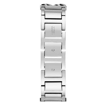 Guess GW0668L1 Silver Tone Rectangular Crystal Bracelet Watch