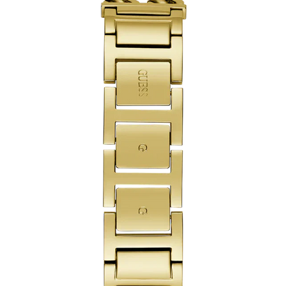 Guess GW0668L2 Gold Tone Rectangular Crystal Bracelet Watch