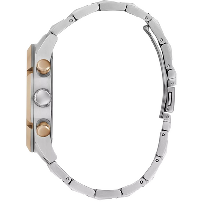 Guess GW0714G3 Men's Top Tier Two-Tone Silver & Rose Gold Watch
