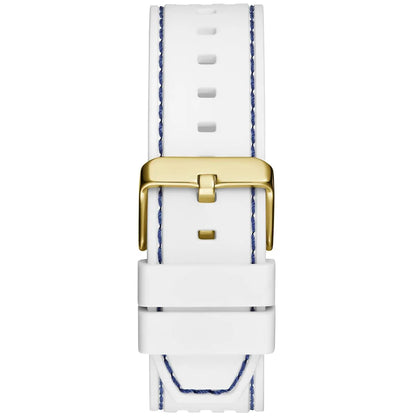 Guess Phoenix GW0499G6 Blue Transparent Case White Silicone Multifunction Watch