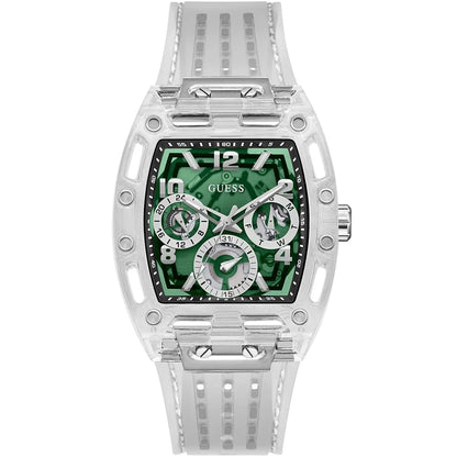 Guess Phoenix GW0499G8 Men's Transparent & Green Watch