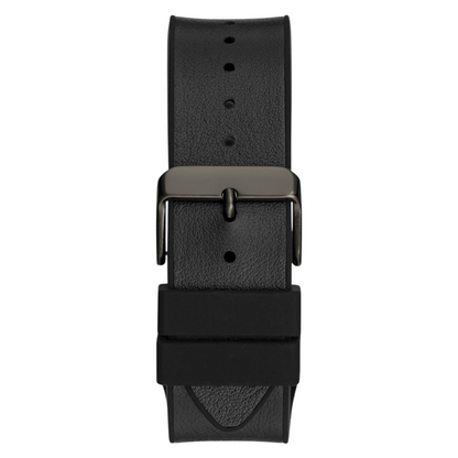Guess Phoenix Lion Head GW0595G2 Black Case Blue Lion Black Silicone Watch