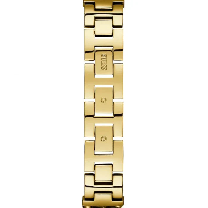 Guess Vanity W1030L2 Gold Tone Square Case Crystal Bezel Ladies Watch