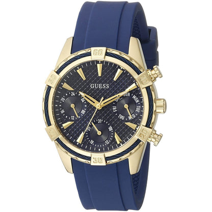 Guess Catalina W0562L2 Gold & Blue Rubber Watch