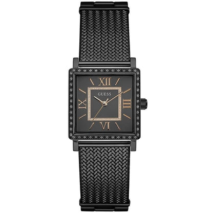 Guess Highline W0826L4 Black Mesh Square Crystal Ladies Watch