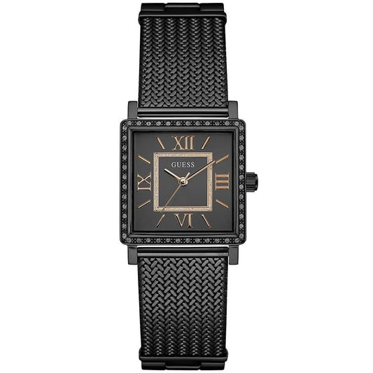 Guess Highline W0826L4 Black Mesh Square Crystal Ladies Watch