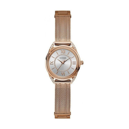 Guess Whisper W1084L3 Rose Gold Mesh Crystal Dial Women's Watch
