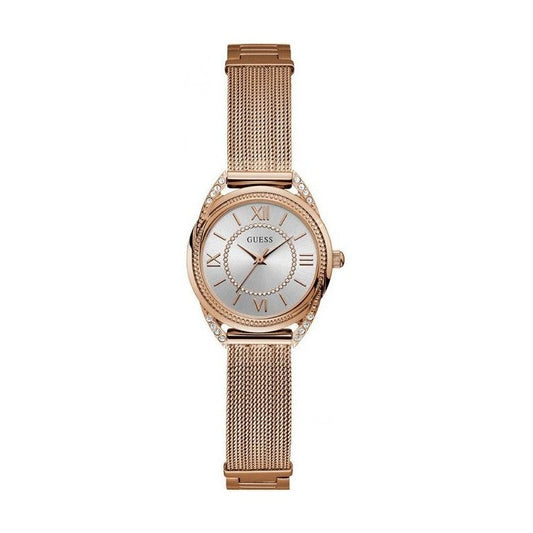 Guess Whisper W1084L3 Rose Gold Mesh Crystal Dial Women's Watch