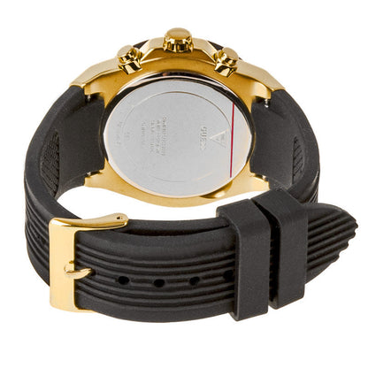 Guess athena Multi-Function GW0030L2 Gold Case Gold Dial Black Rubber Women's Watch