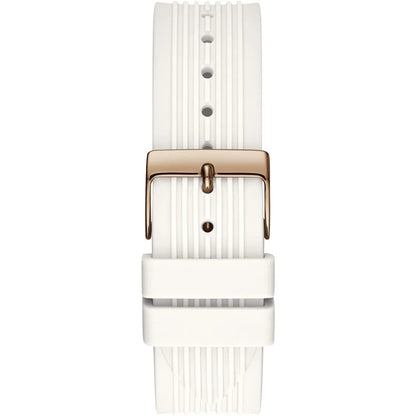 Guess Athena Multi-Function GW0030L3 Rose Gold White Dial Rubber Women's Watch