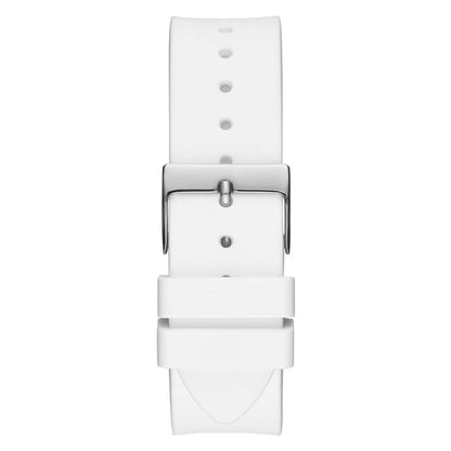 Guess Venus GW0118L3 Silver Case White Dial White Rubber Women's Watch