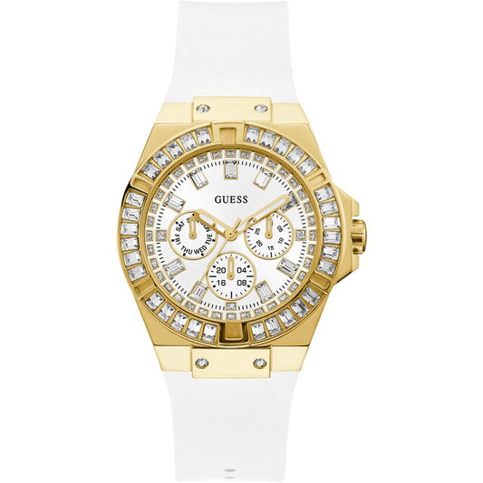 Guess Venus GW0118L5 Gold Case White Dial White Rubber Women's Watch
