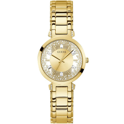 Guess Crystal Clear GW0470L2 Gold Case Transparent Crystal Dial Gold Metal Women's Watch