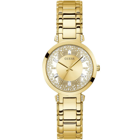 Guess Crystal Clear GW0470L2 Gold Case Transparent Crystal Dial Gold Metal Women's Watch