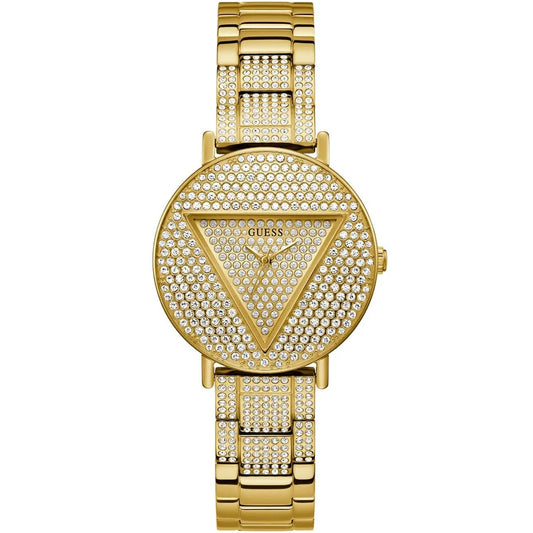 Guess Trend GW0512L2 Gold Case Full Crystal Dial Gold Metal Women's Watch