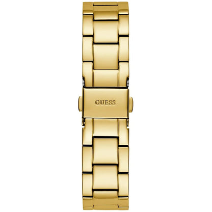 Guess Fame GW0508L2 Gold Triangle Case Crystal Bezel Gold Mesh Women's Watch
