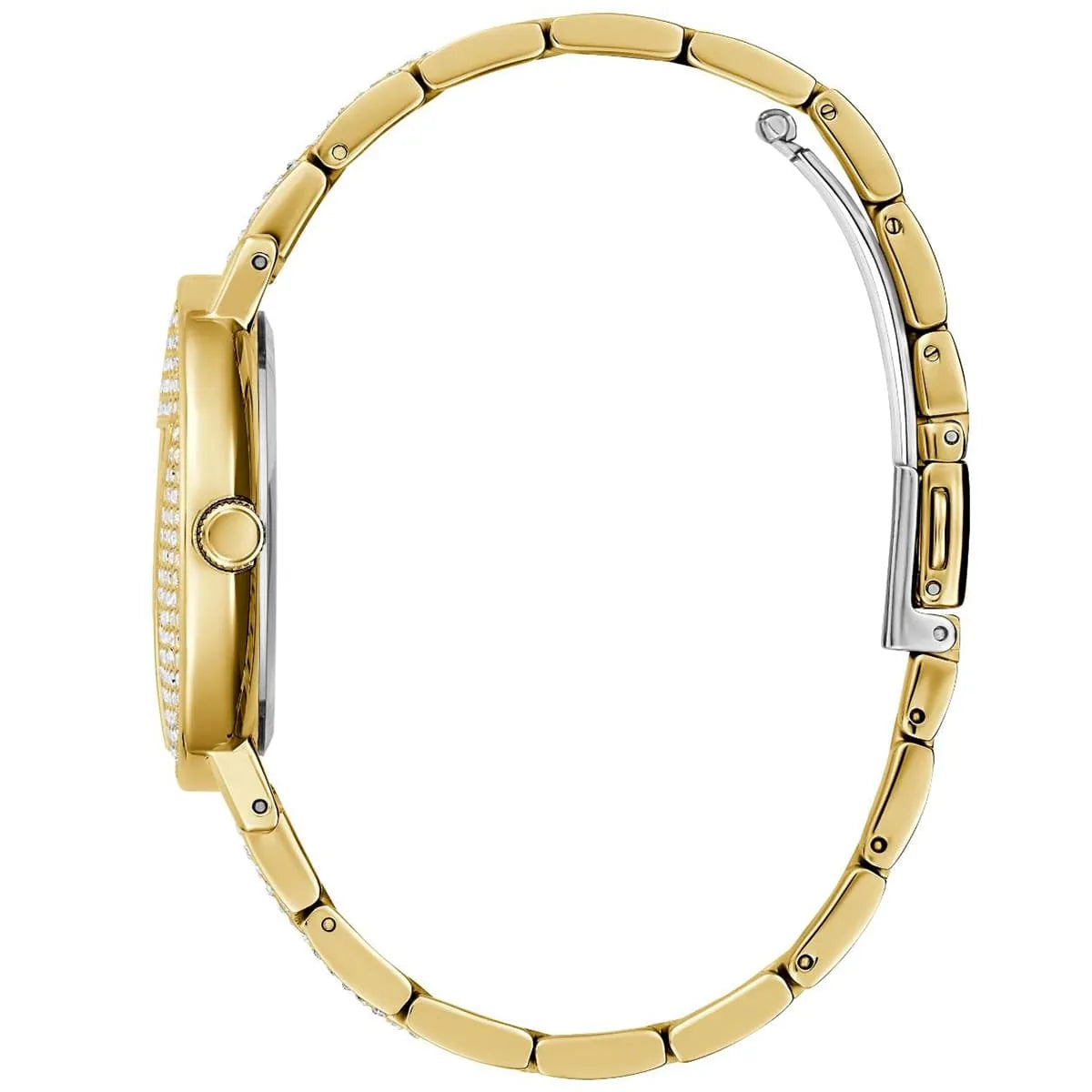 Guess Trend GW0512L2 Gold Case Full Crystal Dial Gold Metal Women's Watch