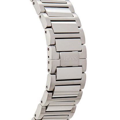 Hugo Boss Supernova 1513359 Men's Silver Steel Watch with Textured Black Dial