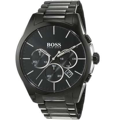 Hugo Boss Onyx 1513365 Chronograph Black Dial Men's Black Metal Watch