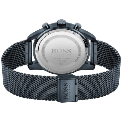 Hugo Boss Skymaster 1513836 Chronograph Blue Dial Men's Mesh Watch
