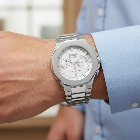 Hugo Boss Taper 1514087 Men's Silver Integrated Steel Watch
