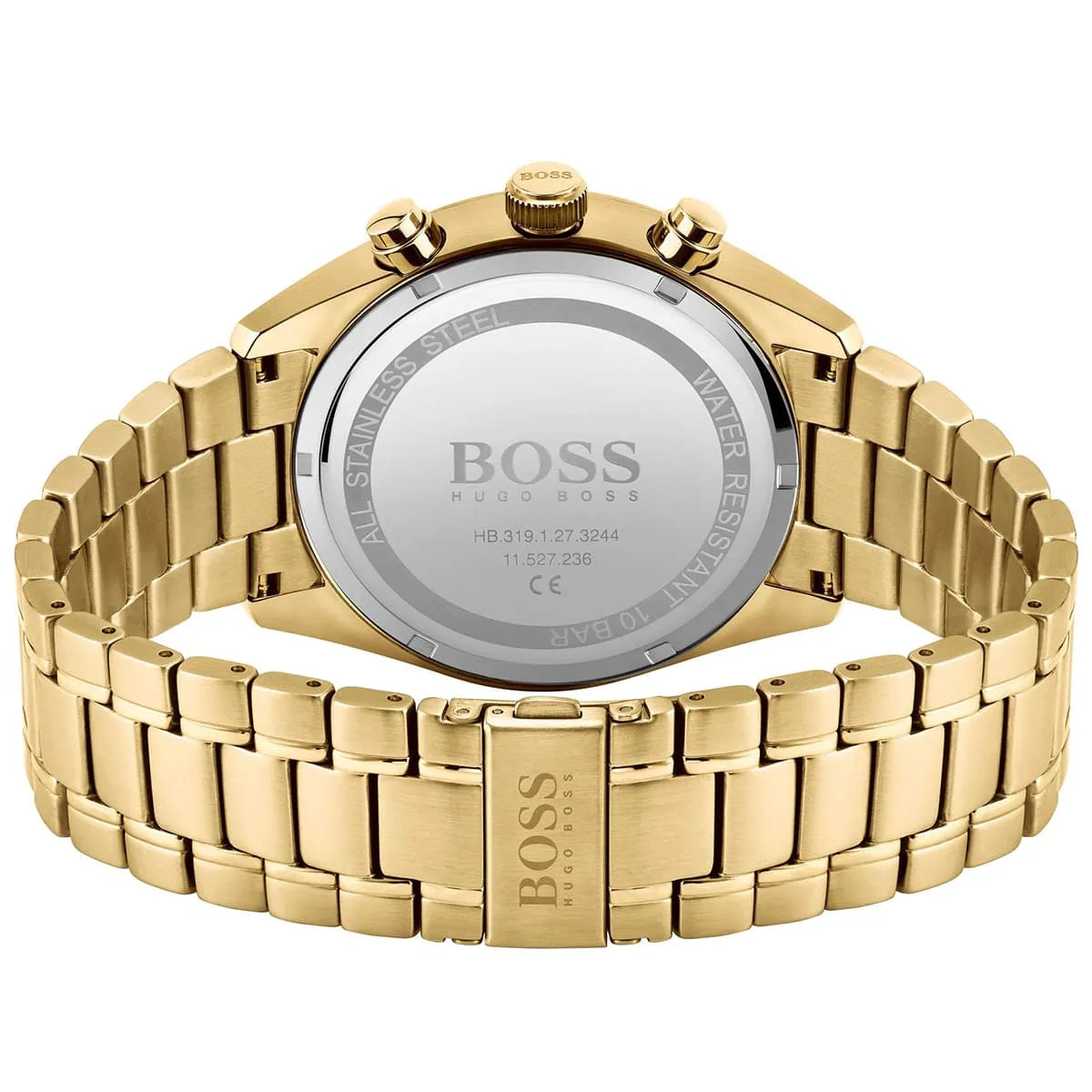 Hugo Boss Champion 1513848 Gold-Tone Black Dial Chronograph Men's Watch
