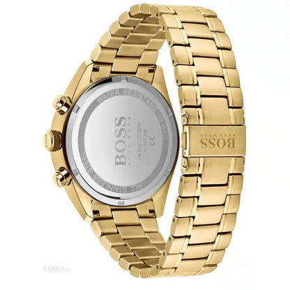 Hugo Boss Champion 1513848 Gold-Tone Black Dial Chronograph Men's Watch