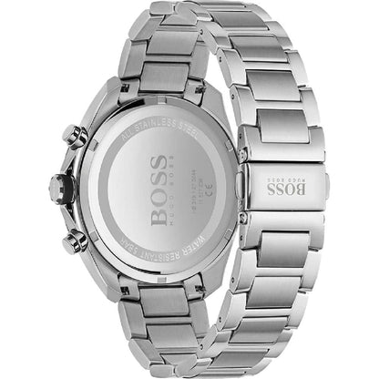 Hugo Boss Distinct 1513857 Silver Stainless Steel Black Dial Chronograph Watch
