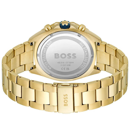Hugo Boss Energy 1513973 Gold-Tone Blue Dial Chronograph Men's Watch