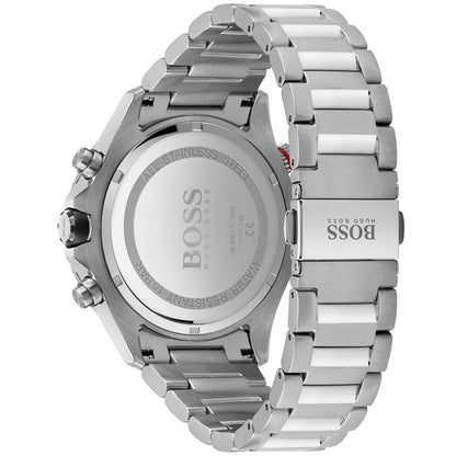 Hugo Boss Globetrotter 1513823 Silver-Tone Blue Dial Chronograph Men's Watch