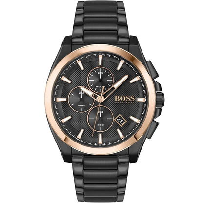 Hugo Boss Grandmaster 1513885 Gunmetal Rose Gold Chronograph Men's Watch