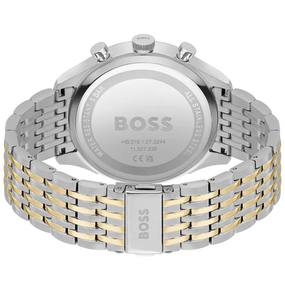 Hugo Boss Gregor 1514053 Two-Tone Silver Gold Grey Dial Chronograph Watch