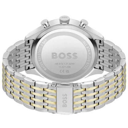 Hugo Boss Gregor 1514081 Two-Tone Green Dial Chronograph Men's Watch