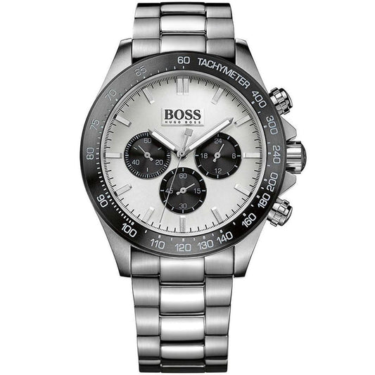 Hugo Boss Ikon 1512964 Silver-Tone Panda Dial Chronograph Men's Watch