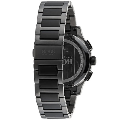 Hugo Boss Peak 1513814 Gunmetal Grey IP Silver Accents Men's Watch