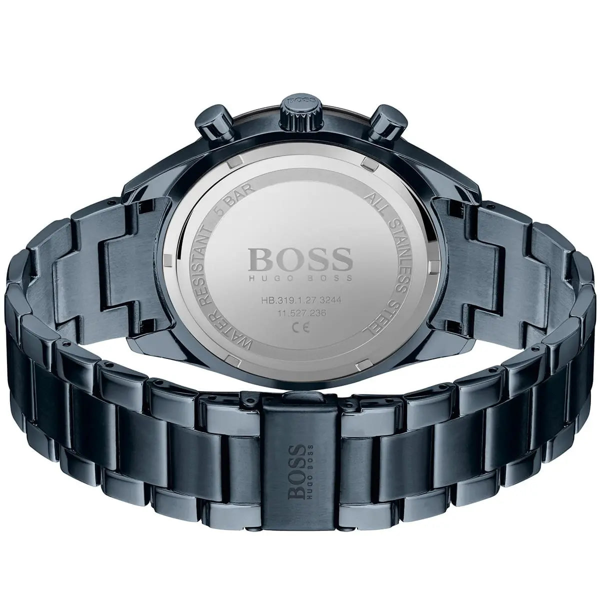 Hugo Boss Santiago 1513865 Blue IP Steel Grey Dial Men's Watch