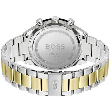 Hugo Boss Santiago 1513872 Two-Tone Green Dial Chronograph Men's Watch