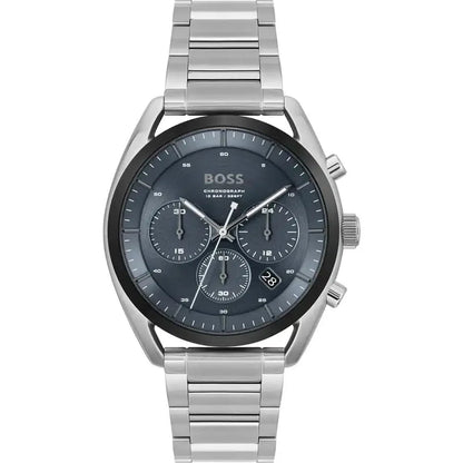 Hugo Boss Top 1514093 Silver-Tone Blue Dial Chronograph Men's Watch