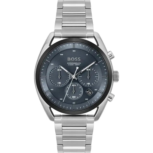 Hugo Boss Top 1514093 Silver-Tone Blue Dial Chronograph Men's Watch