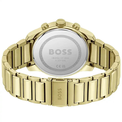 Hugo Boss Trace 1514006 Gold-Tone Black Dial Chronograph Men's Watch