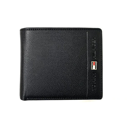 TH Black Leather Wallet For Men 36#