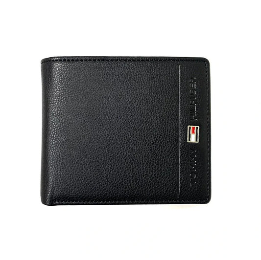 TH Black Leather Wallet For Men 36#