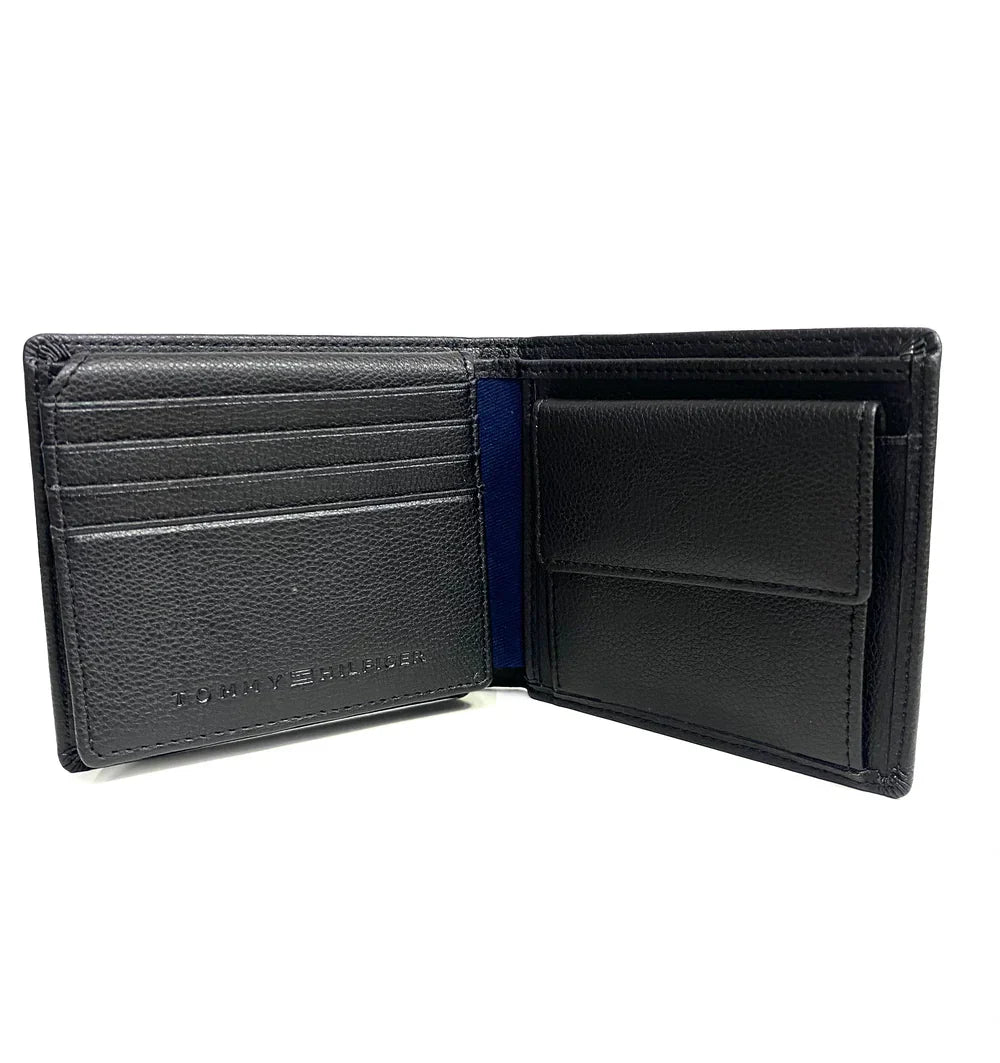 TH Black Leather Wallet For Men 36#