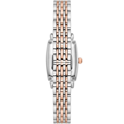 Emporio Armani AR11519 Rectangular Two-Tone Diamond Watch